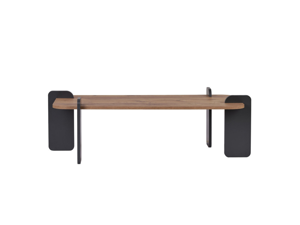 Couchtisch aus Holz "Fuchs" - 120 x 60 x 35 cm - Hellbraun