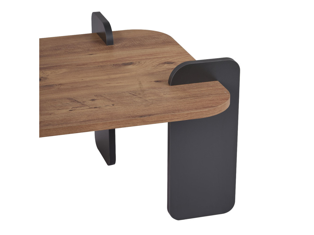Couchtisch aus Holz "Fuchs" - 120 x 60 x 35 cm - Hellbraun