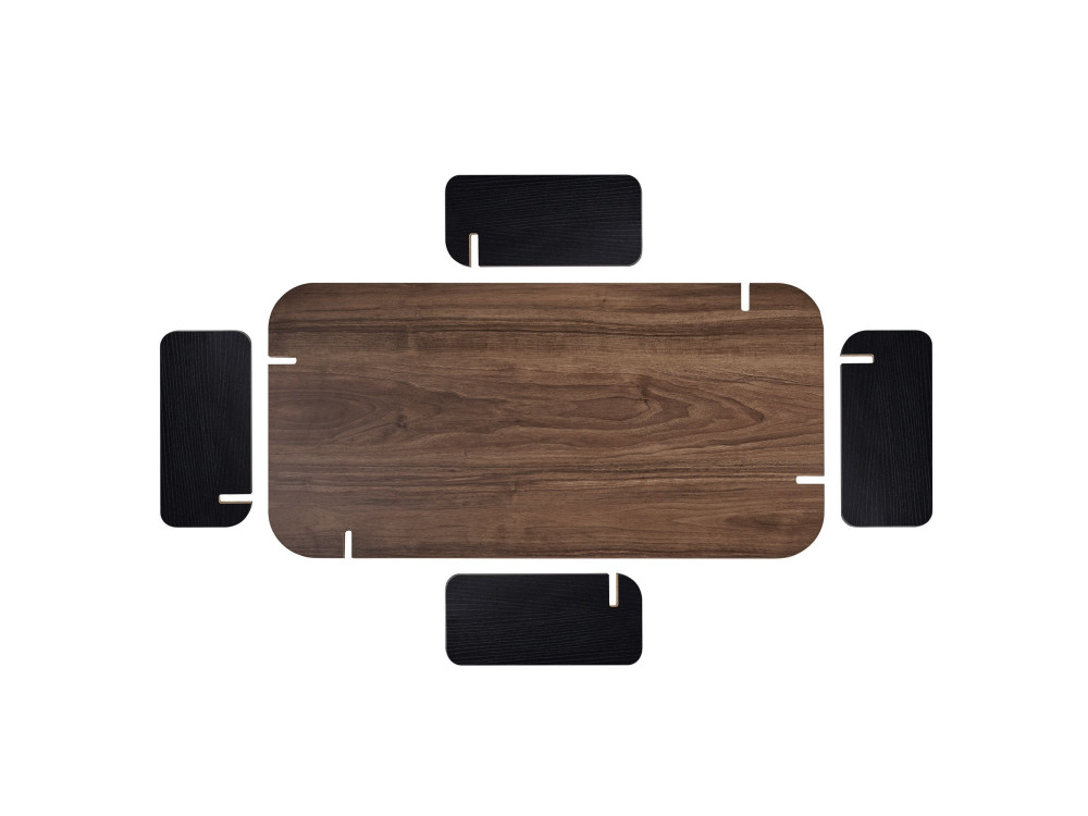 Couchtisch aus Holz "Fuchs" - 120 x 60 x 35 cm - Braun