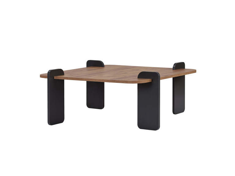 Couchtisch aus Holz "Marais" - 90 x 90 x 35 cm - Hellbraun