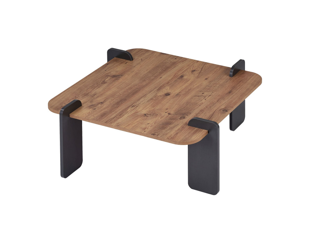 Couchtisch aus Holz "Marais" - 90 x 90 x 35 cm - Hellbraun