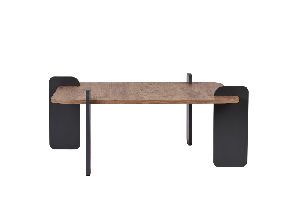 Couchtisch aus Holz "Marais" - 90 x 90 x 35 cm - Hellbraun