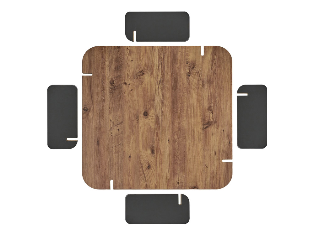 Couchtisch aus Holz "Marais" - 90 x 90 x 35 cm - Hellbraun