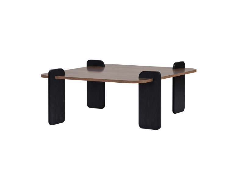 Couchtisch aus Holz "Marais" - 90 x 90 x 35 cm - Braun