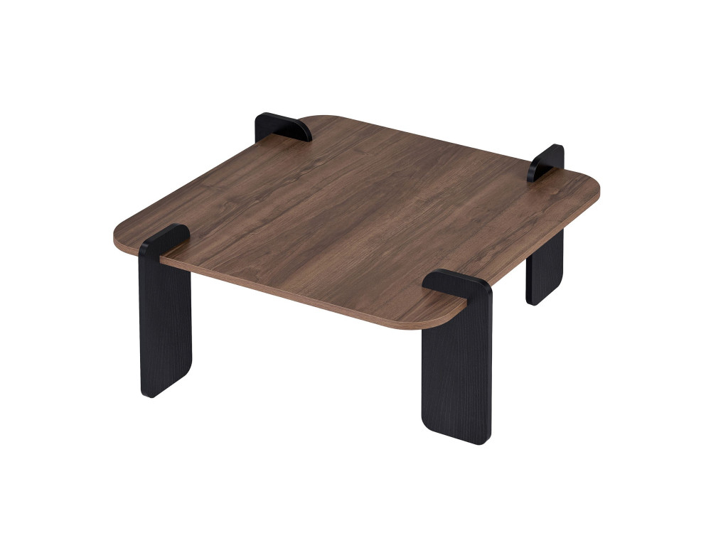 Couchtisch aus Holz "Marais" - 90 x 90 x 35 cm - Braun