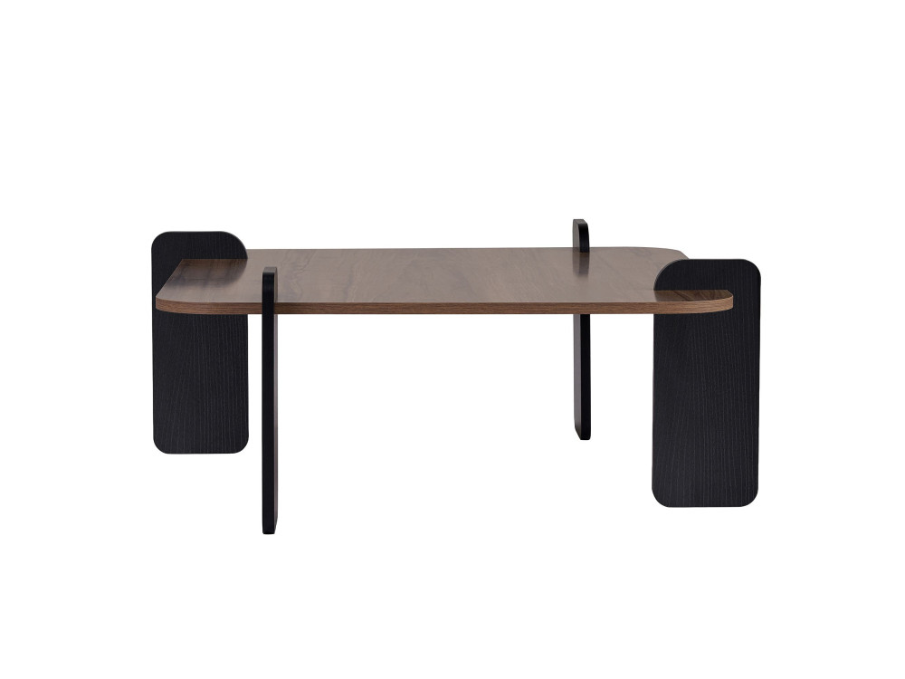 Couchtisch aus Holz "Marais" - 90 x 90 x 35 cm - Braun