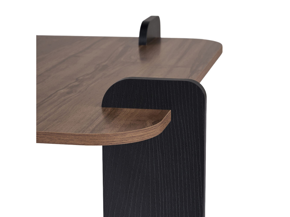 Couchtisch aus Holz "Marais" - 90 x 90 x 35 cm - Braun