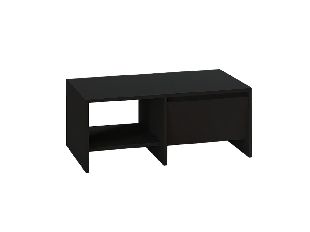 Couchtisch aus Holz "Laris" - 90 x 45 x 35 cm - Schwarz