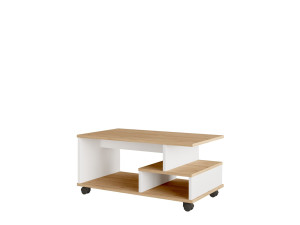 Couchtisch aus Holz "MIN9" - 90 x 51 x 42 cm - Weiß