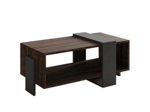 Couchtisch aus Holz "Meleni" - 90 x 49 x 40 cm - Braun