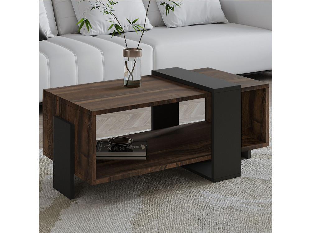 Couchtisch aus Holz "Meleni" - 90 x 49 x 40 cm - Braun