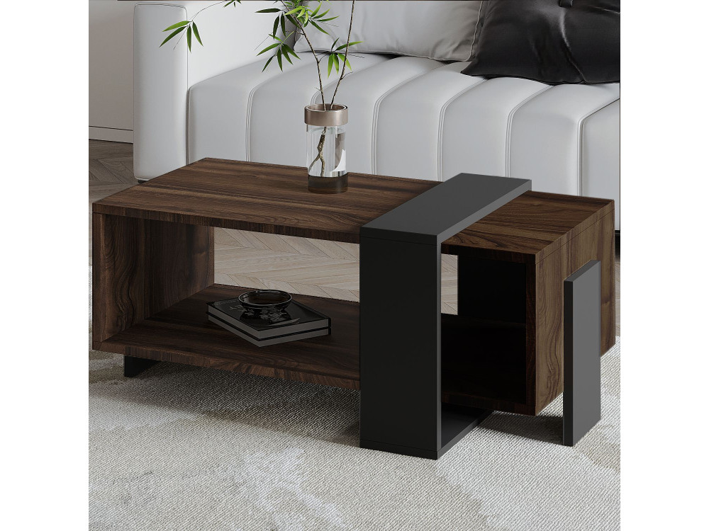 Couchtisch aus Holz "Meleni" - 90 x 49 x 40 cm - Braun