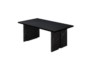 Couchtisch aus Holz "Ravello" - 90 x 50 x 40 cm - Schwarz