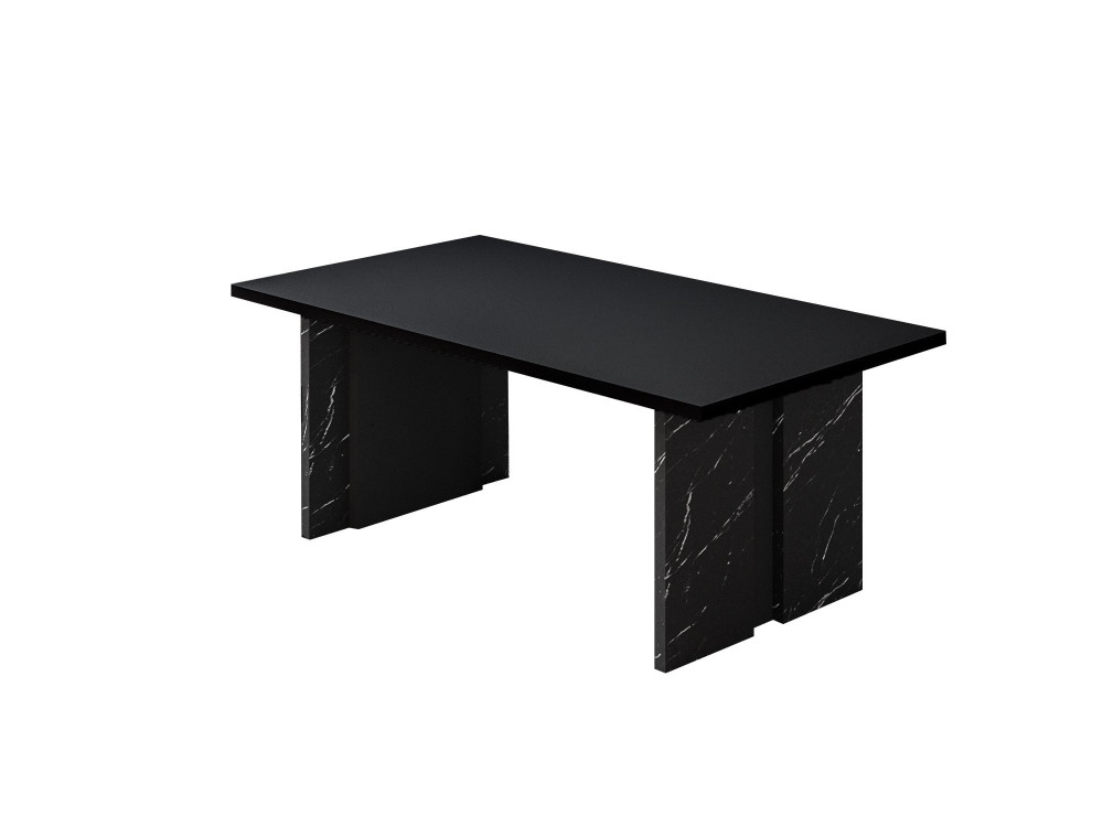 Couchtisch aus Holz "Ravello" - 90 x 50 x 40 cm - Schwarz