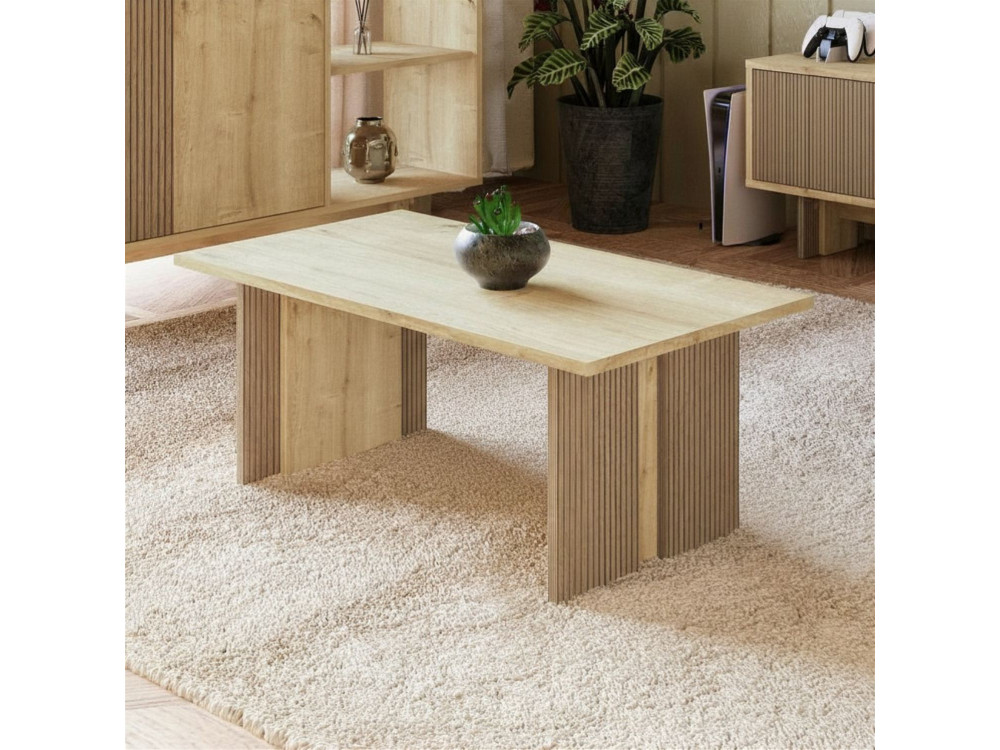 Couchtisch aus Holz "Ravello" - 90 x 50 x 40 cm - Beige