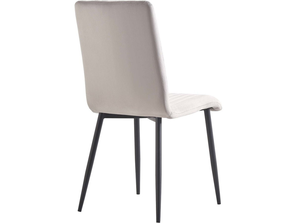 Samtstühle 2er-Set "Henley" - Hellgrau
