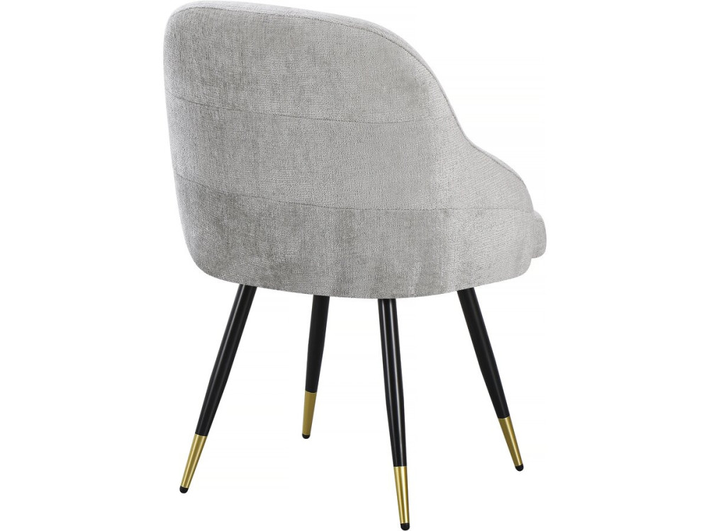 Set mit 2 Stoffstühlen „Harmony“ – 54 x 57 x 90 cm – Hellgrau
