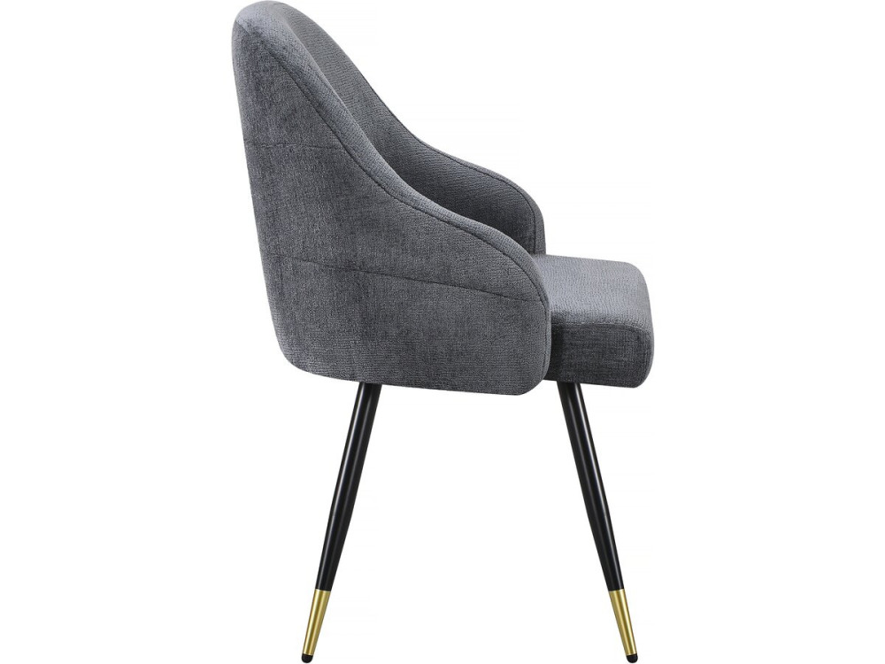 Set mit 2 Stoffstühlen „Harmony“ – 54 x 57 x 90 cm – Grau