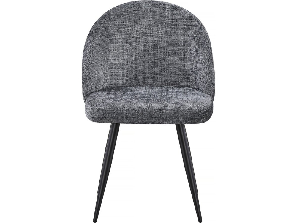 Set mit 2 Stoffstühlen „Samuel“ – 53 x 51 x 82 cm – Grau