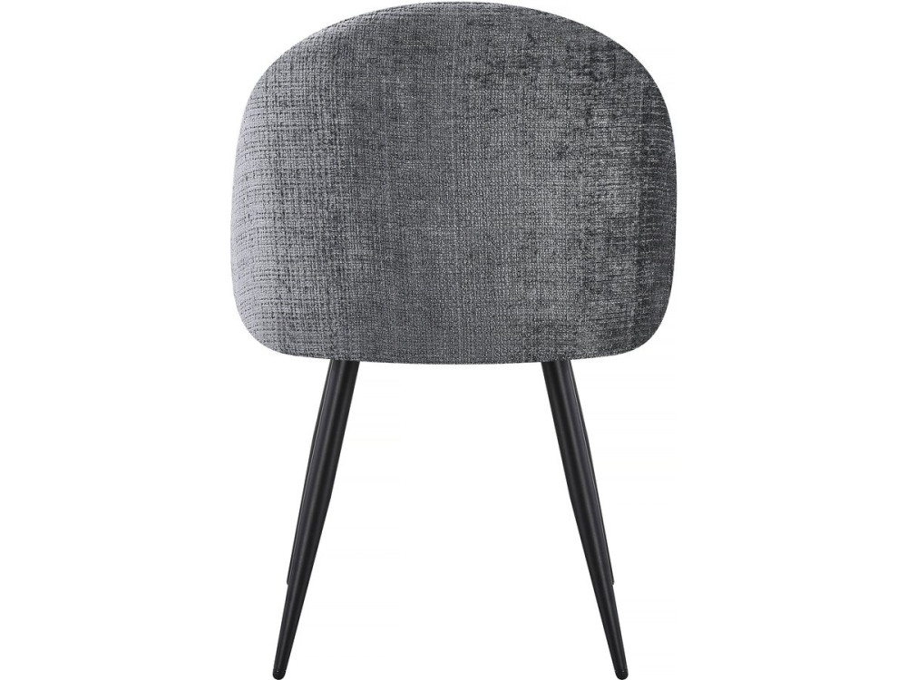 Set mit 2 Stoffstühlen „Samuel“ – 53 x 51 x 82 cm – Grau