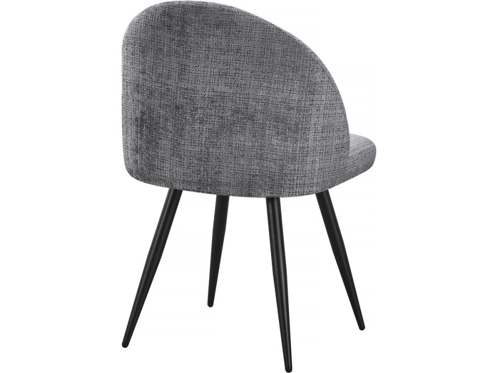 Set mit 2 Stoffstühlen „Samuel“ – 53 x 51 x 82 cm – Grau