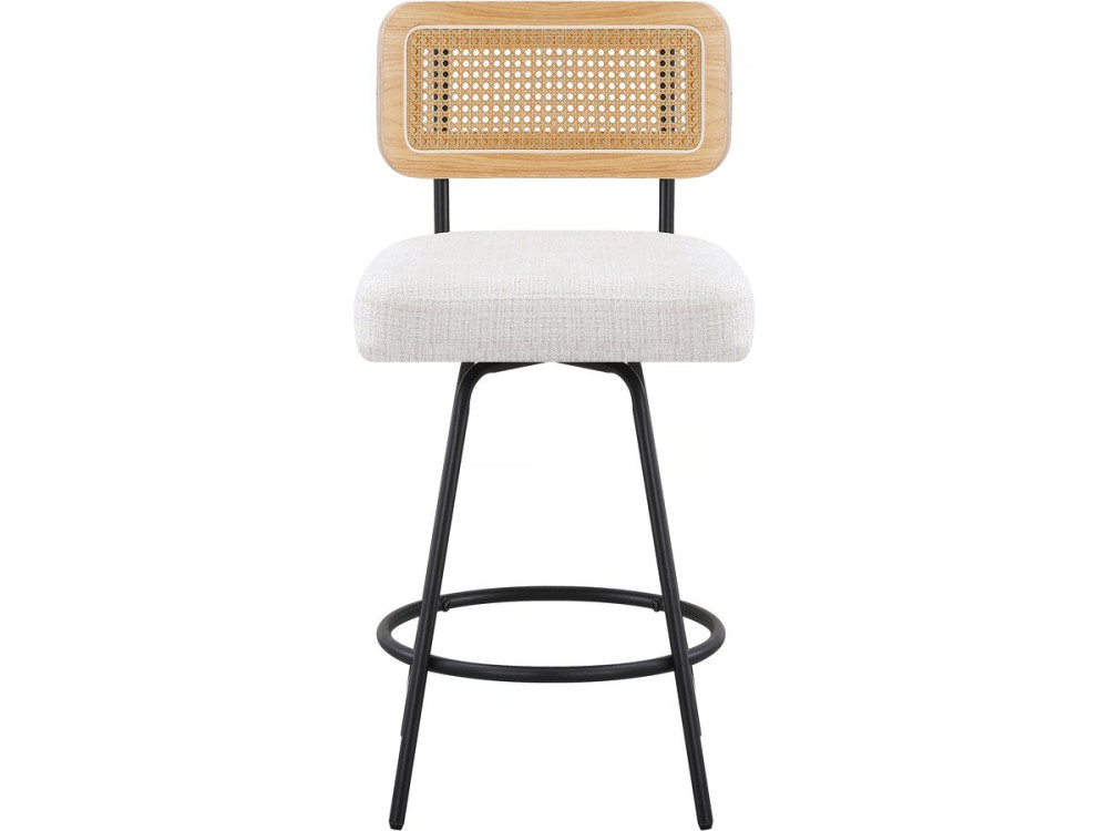 Set mit 2 Stoffhochstühlen „Wilfried“ – 51 x 44 x 95 cm – Beige