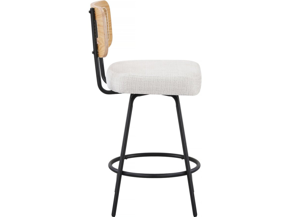 Set mit 2 Stoffhochstühlen „Wilfried“ – 51 x 44 x 95 cm – Beige