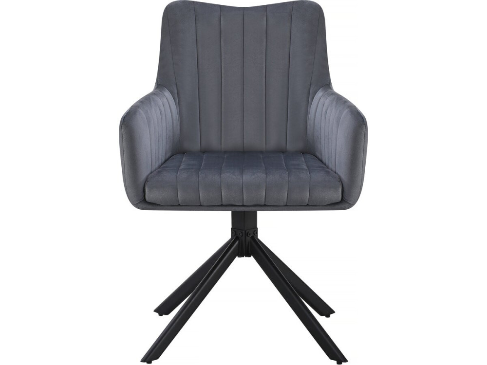 Set mit 2 Stoffstühlen „Pharell“ – 60 x 61 x 91 cm – Grau