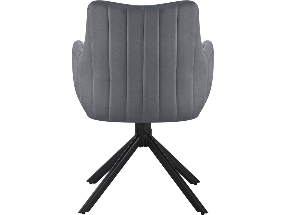 Set mit 2 Stoffstühlen „Pharell“ – 60 x 61 x 91 cm – Grau