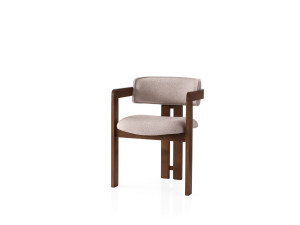 Holzstuhl „Cozy” – 44 x 57 x 76 cm – Nussbaumcreme
