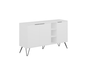 Holzbuffet "Clara" - 142 x 35 x 83 cm - Weiß