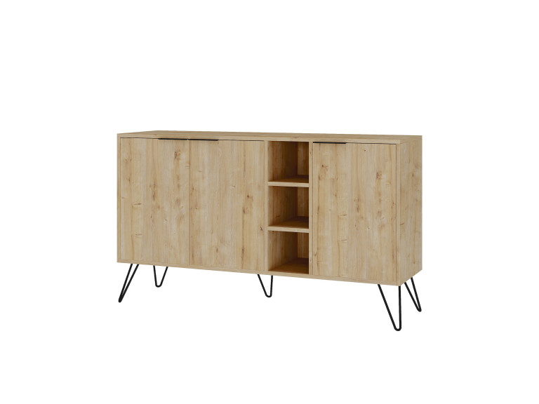 Anrichte aus Holz "Clara" - 142 x 36 x 83 cm - Beige