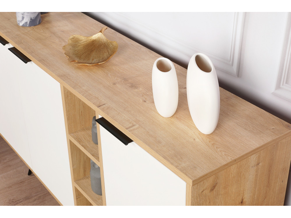 Holzkonsole "Clara" 142 x 35,6 x 83 cm - Eiche