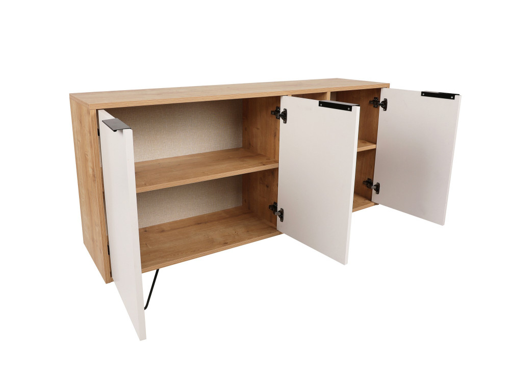 Holzkonsole "Clara" 142 x 35,6 x 83 cm - Eiche
