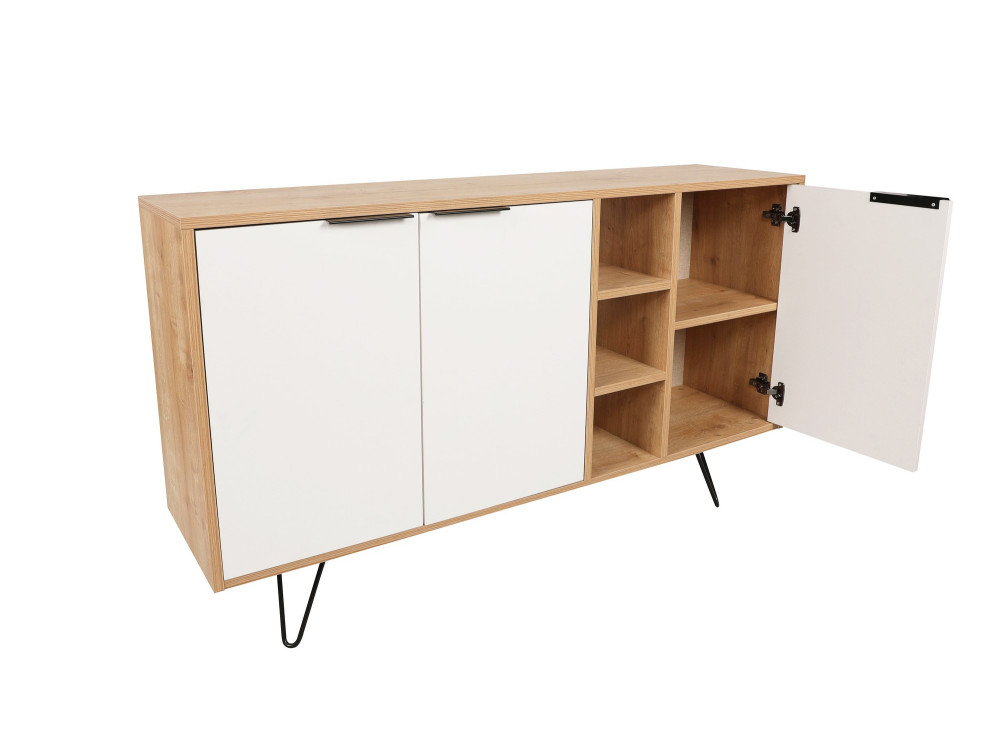 Holzkonsole "Clara" 142 x 35,6 x 83 cm - Eiche