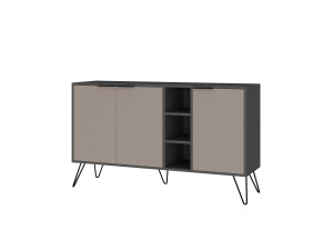 Holzanrichte "Clara" - 142 x 36 x 83 cm - Helles Mokka