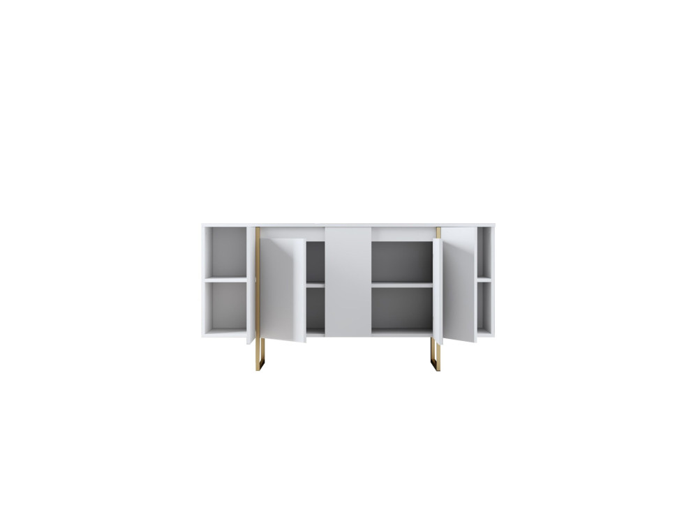 Sideboard aus Holz „Luxe“ – 160 x 35 x 80 cm – Weißgold