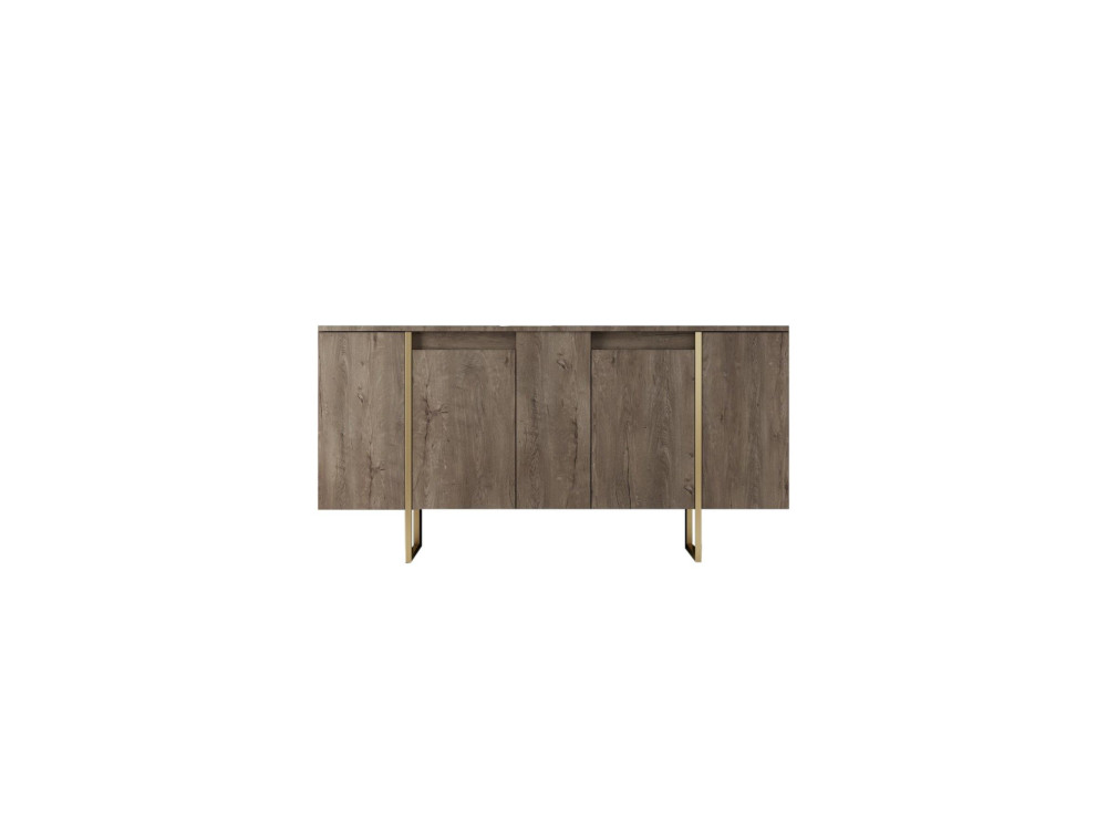 Holzanrichte "Luxe" - 160 x 35 x 80 cm - Braun