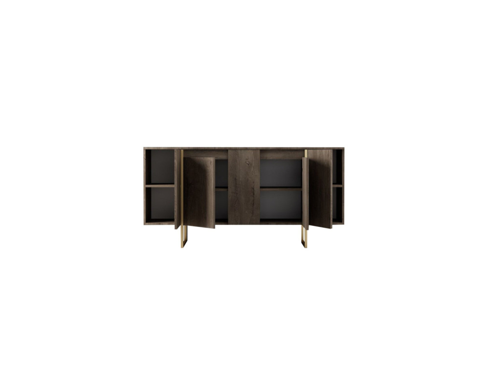 Holzanrichte "Luxe" - 160 x 35 x 80 cm - Braun