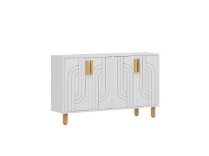 Anrichte aus Holz "Rodney" - 120 x 29 x 73 cm - Weiß