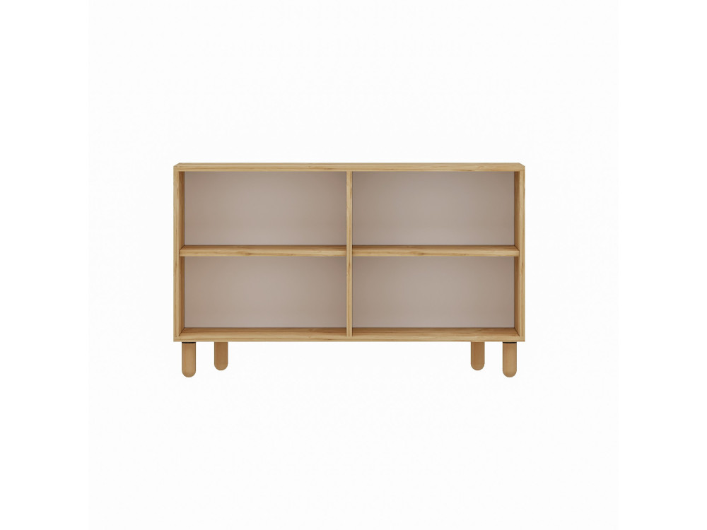 Anrichte aus Holz "Roger" - 120 x 29 x 73 cm - Eiche Saphir
