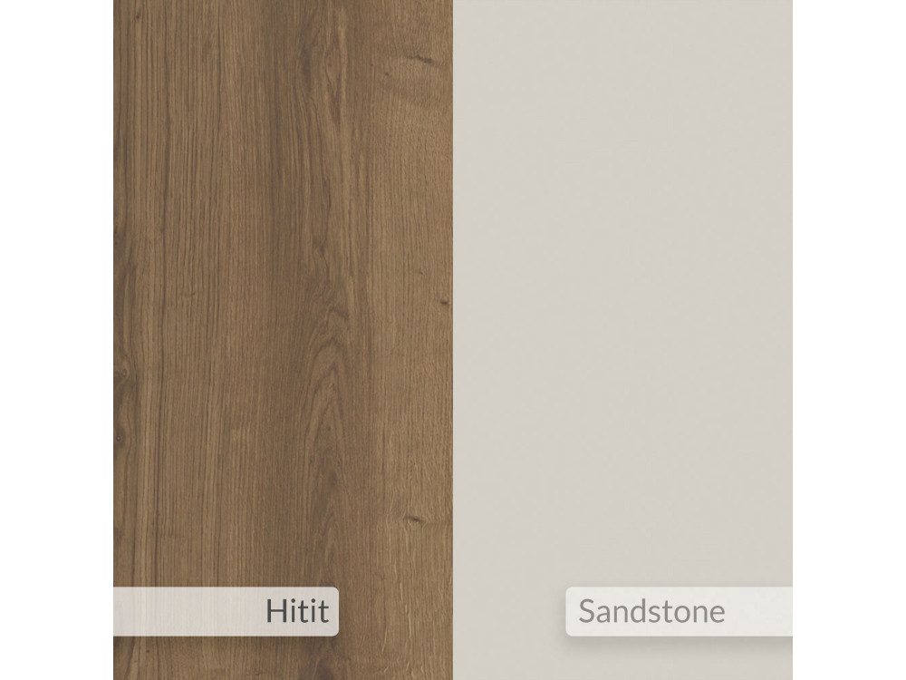 Anrichte aus Holz "Gora Wide" - 180 x 36 x 82 cm - Creme