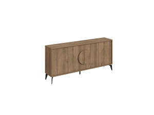 Holzbuffet "Gora Wide" - 180 x 36 x 82 cm - Braun
