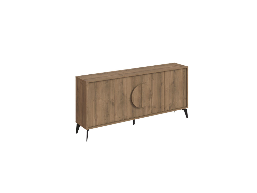 Holzbuffet "Gora Wide" - 180 x 36 x 82 cm - Braun