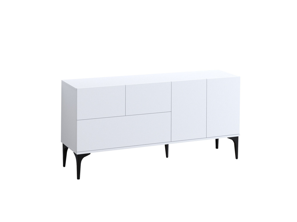 Holzbuffet "Ginny" - 150 x 35 x 75 cm - Weiß