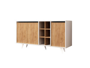 Holzanrichte "Prava" - 140 x 40 x 86 cm - Braun