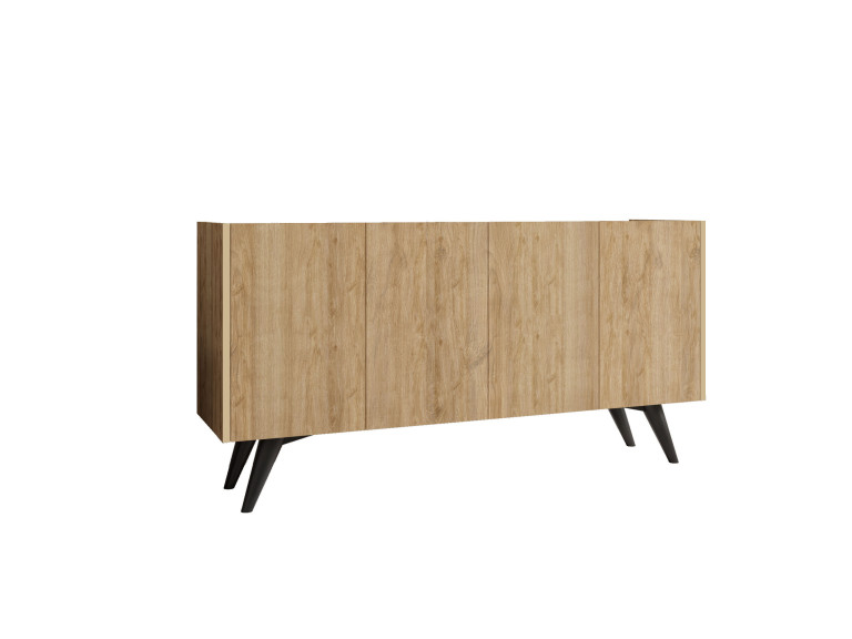 Anrichte aus Holz "Peking" - 150 x 40 x 76 cm - Braun