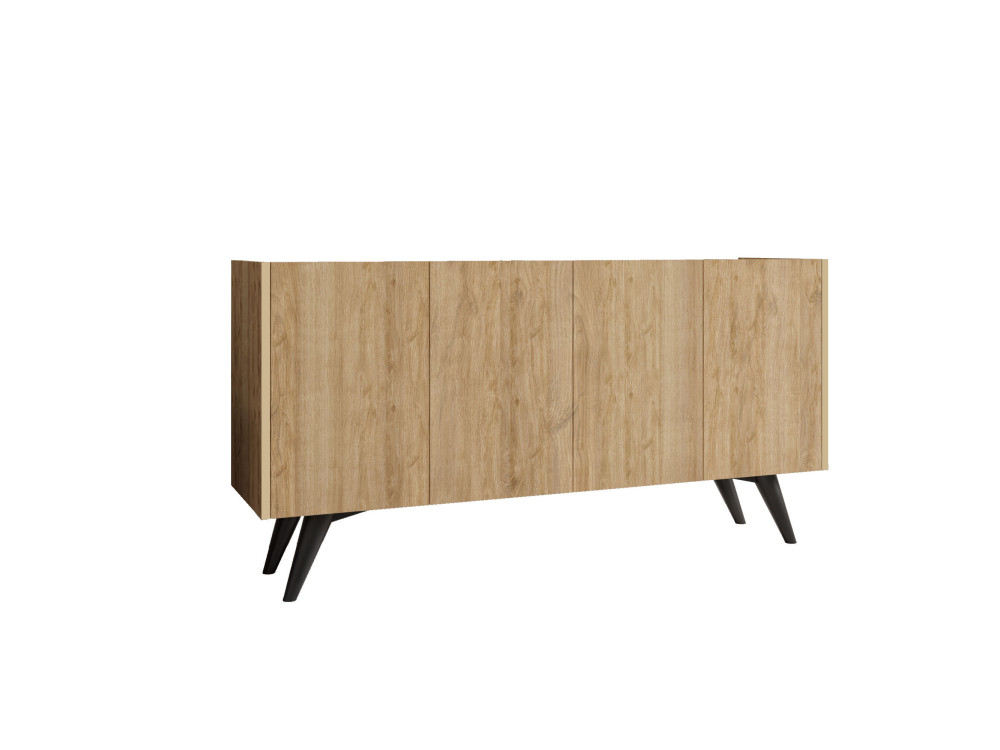 Anrichte aus Holz "Peking" - 150 x 40 x 76 cm - Braun