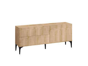 Anrichte aus Holz "Laika" - 180 x 40 x 80 cm - Beige