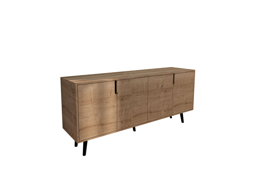 Holzbüffet "Latina" - 180 x 45 x 80 cm - Hellbraun